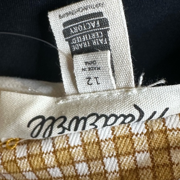 Madewell | Denim Supercrop Tank Top in Mini Check - Picture 10 of 10